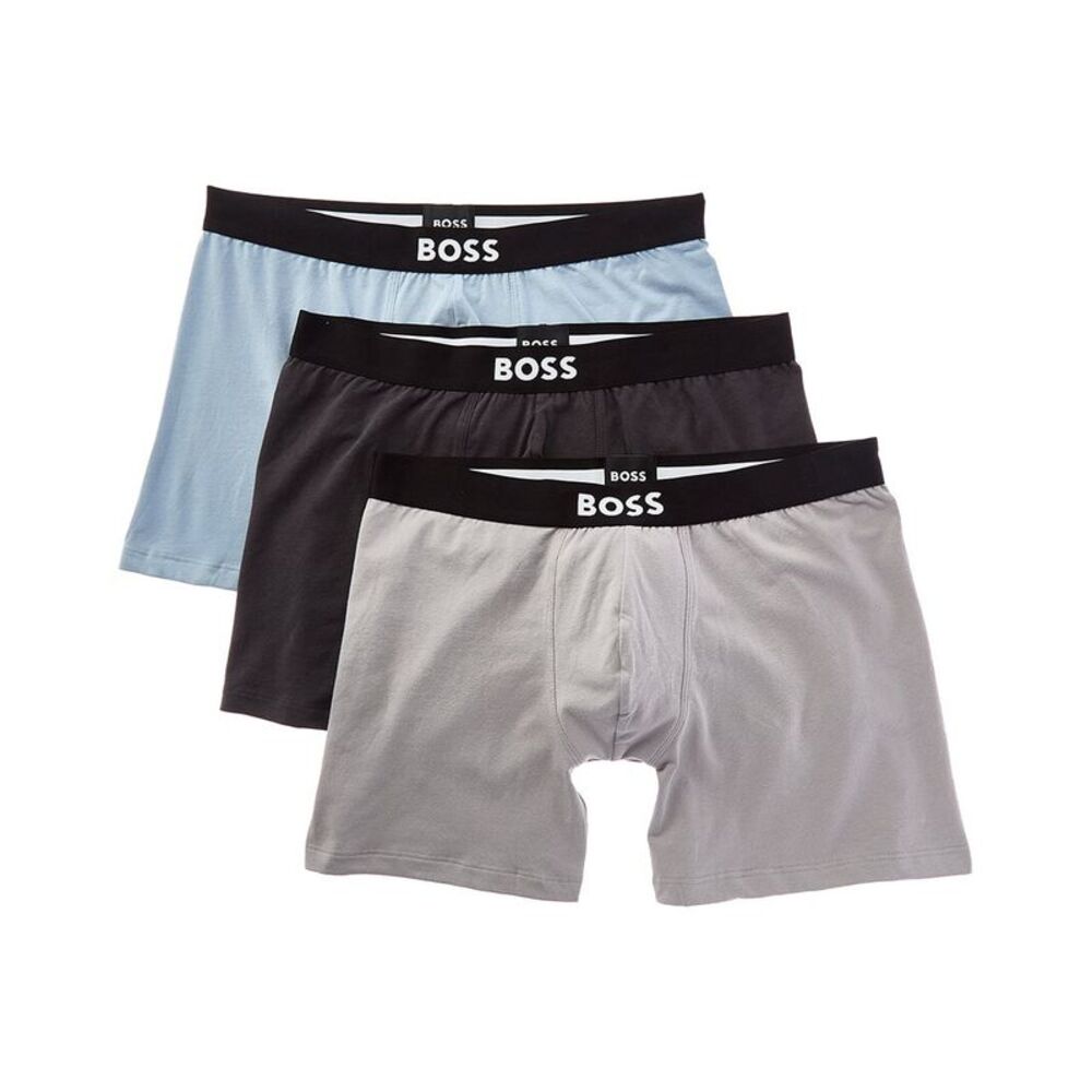 Hugo Boss Mens Boss Set Of 3 Boxer Brief